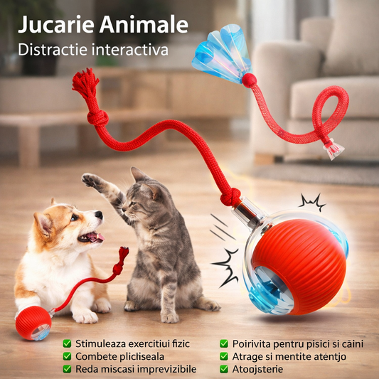 🐾 Jucărie Interactivă pentru Animale – Activare la Atingere